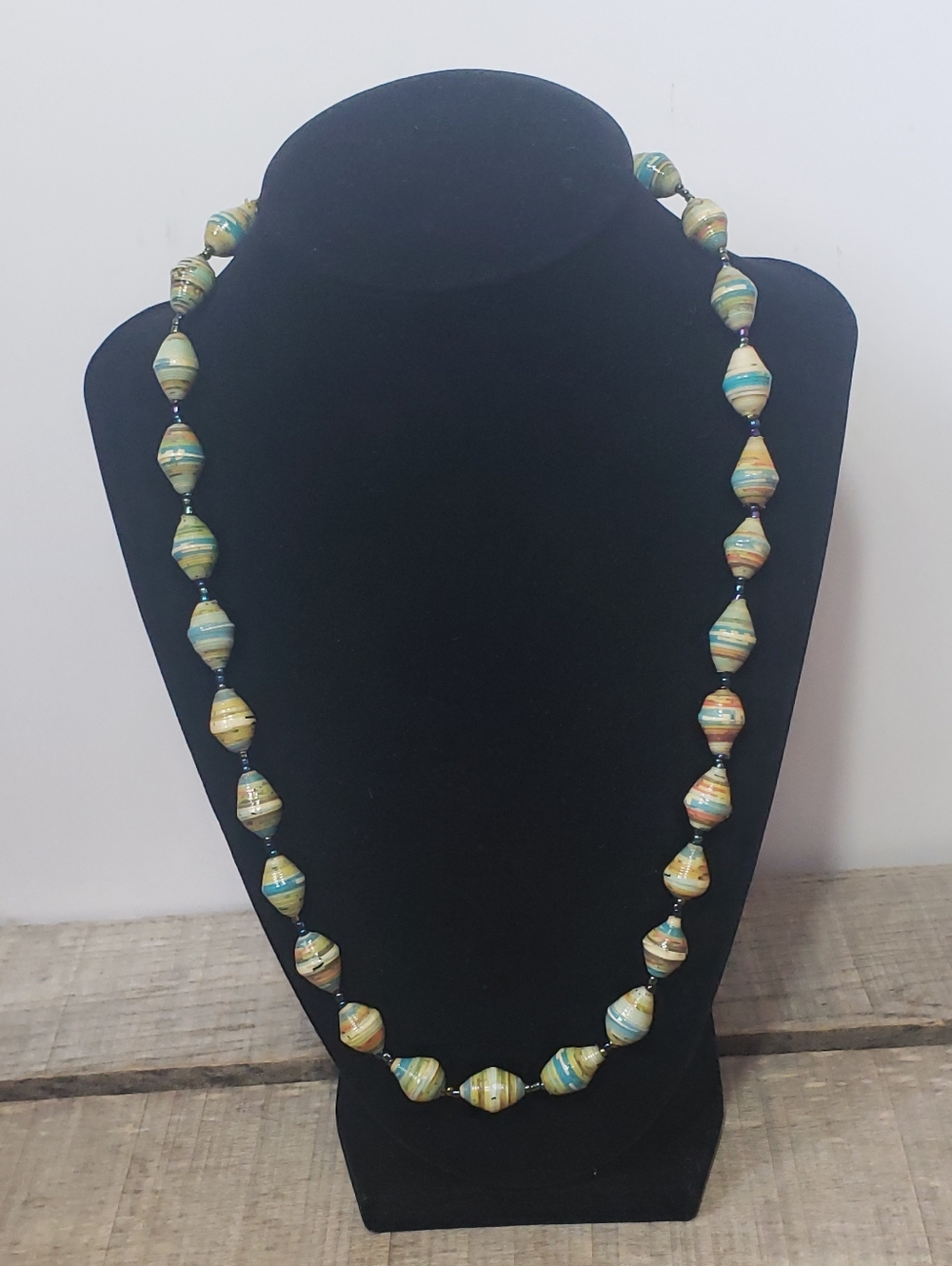 ARTISAN Rolled Paper Beaded Necklace